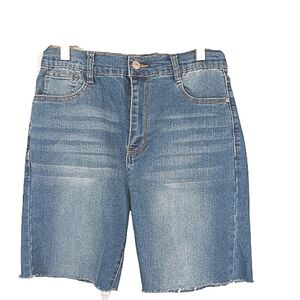 WALLFLOWER INSTA VINTAGE Juniors Jeans Shorts 5 Stretch High Rise